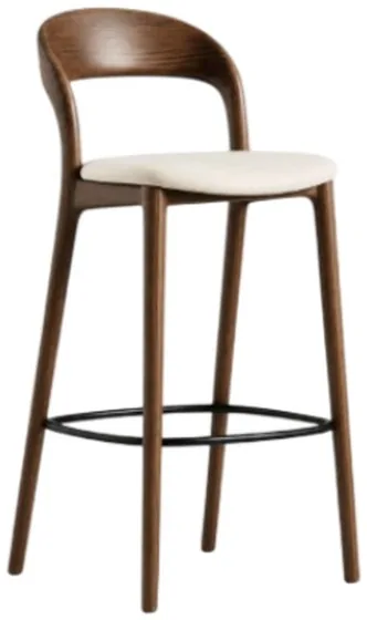 Solid Wood Bar Chair