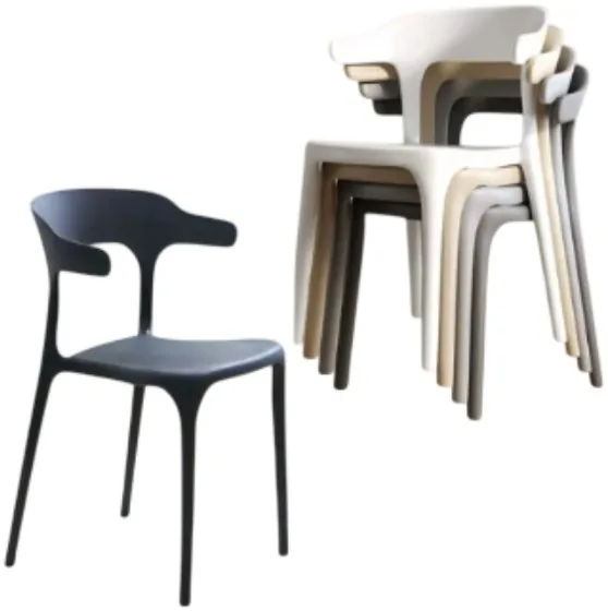 Stackable Plastic Chair, Design 2