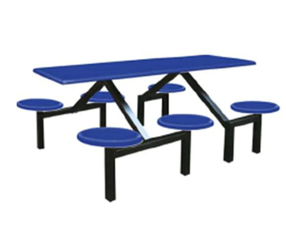 Fibreglass Canteen Table with Stool Seats