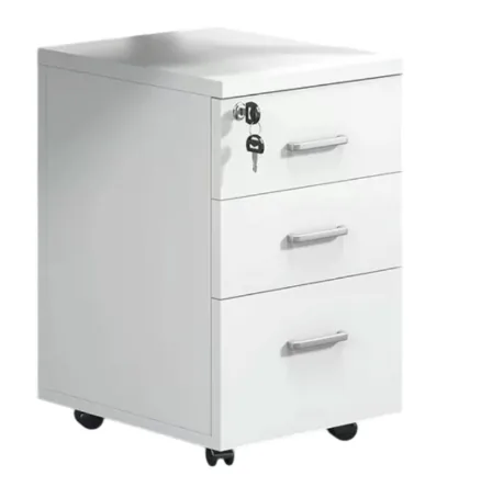 Keeper Wood — Wooden Side Pedestal with Lock