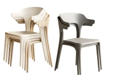 Poly II — Stackable Plastic Chair